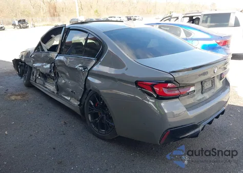 2021 BMW 540I из США, поврежденный, VIN WBA53BJ0XMCF92521